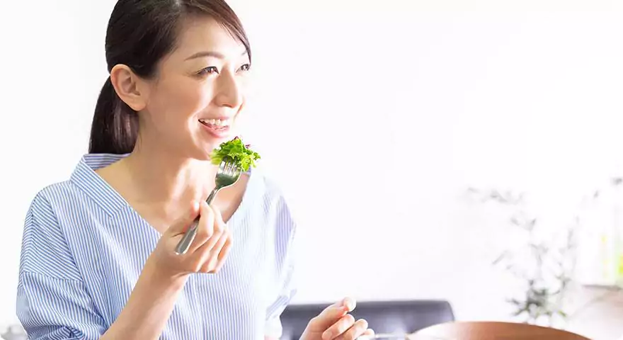 普段通りに食事できる